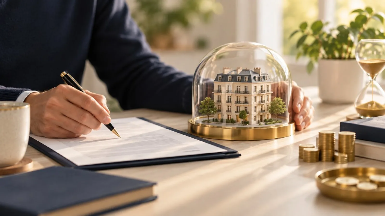 Illustration de supports immobiliers en assurance-vie