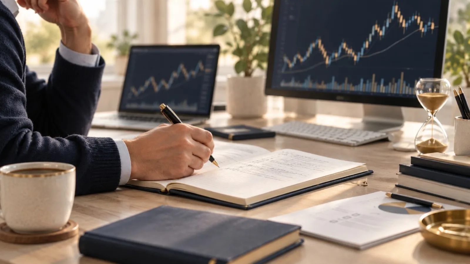 Illustration d’un journal de trading structuré